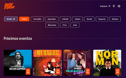 Screenshot of Hoy Toca project