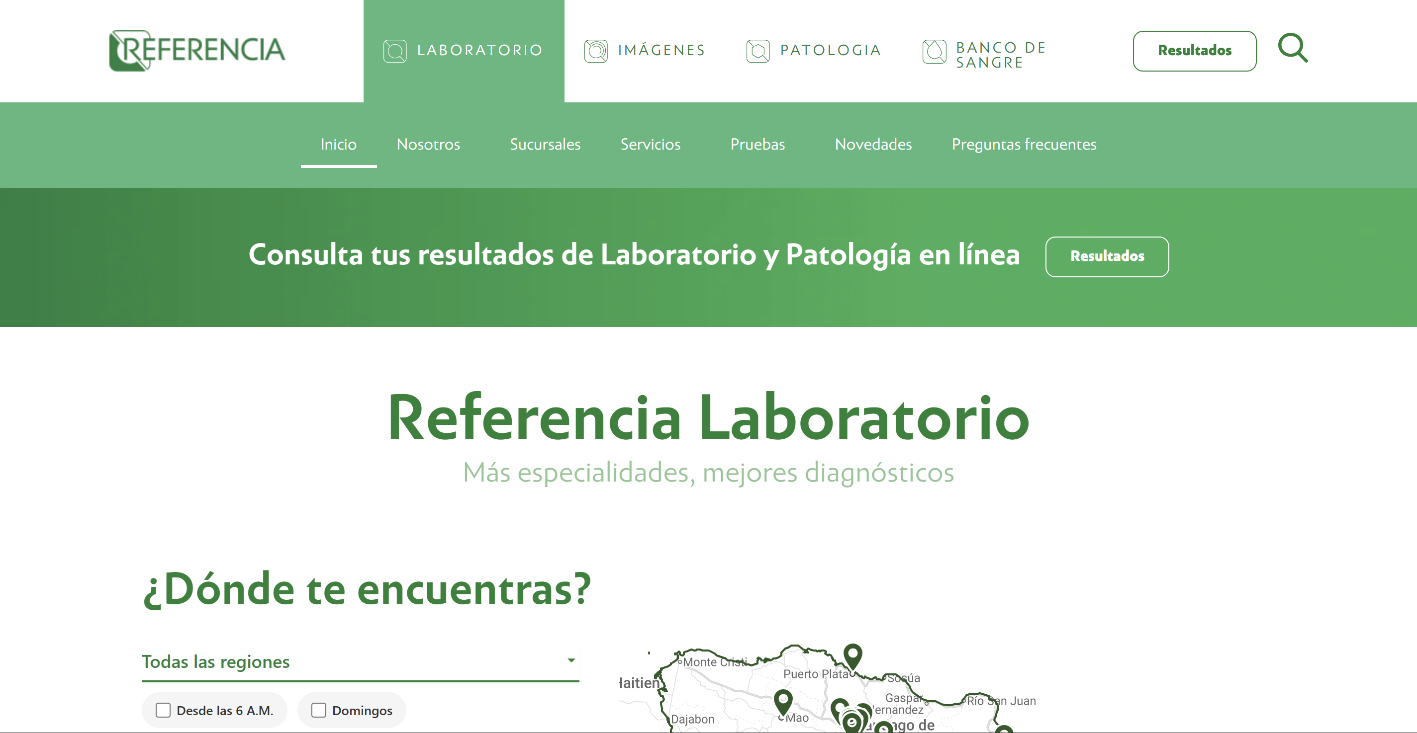 Screenshot of Lab Referencia project