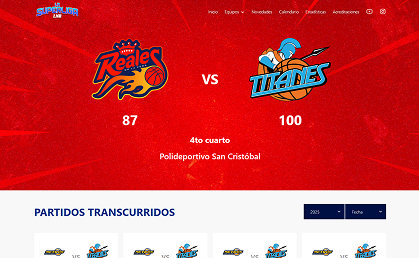 Screenshot of LNB - Liga Nacional de Baloncesto project