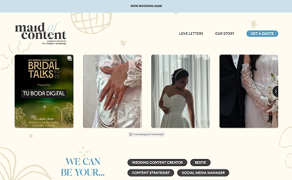 Screenshot of Maid Of Content project